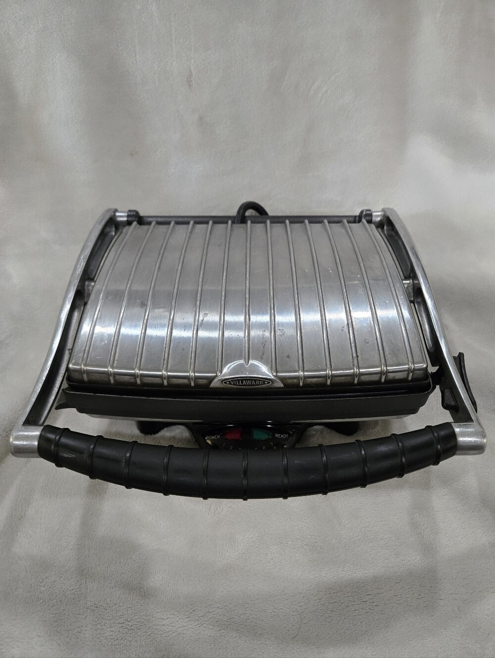 2-Slice Indoor Electric Grill - Silver
